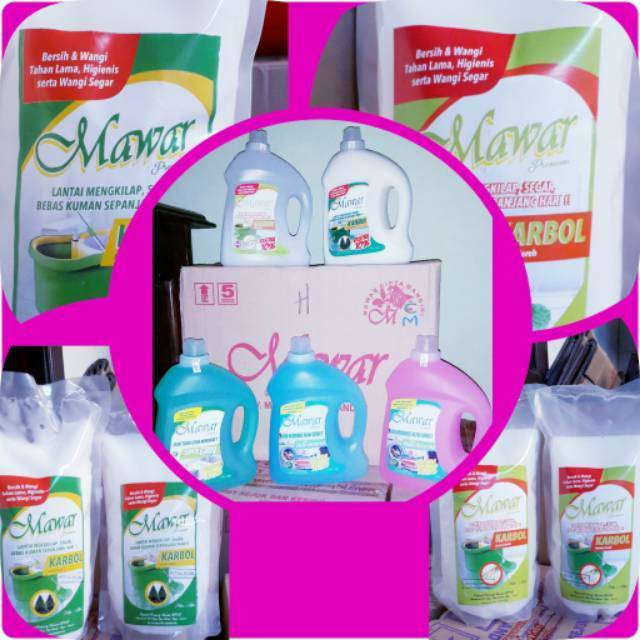  Mawar  Super Cling Clean Detergent Karbol Wangi  JAKSEL 