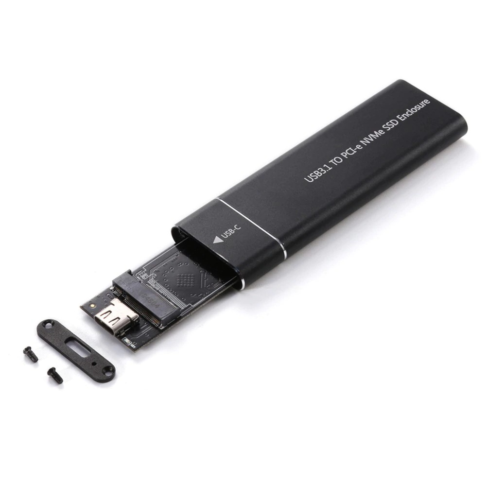 Bebas ongkir USB 3.1 to M.2 NVME PCIe SSD Enclosure, NVME M-Key to Type C Adapter Case For nvme