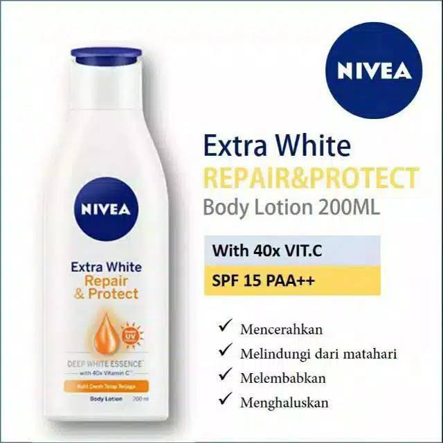 Nivea Extra White Repair &amp; Protect with 40x vitamin C/Nivea Body Lotion