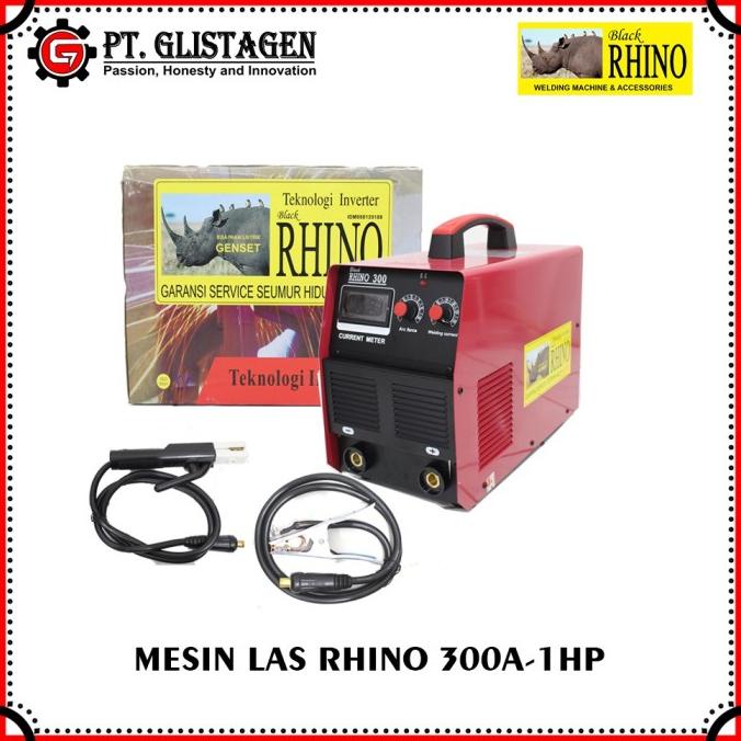 Travo Las Rhino Mma 300A 1 Phase / Mesin Las Inverter 300 A Rhino 1Hp