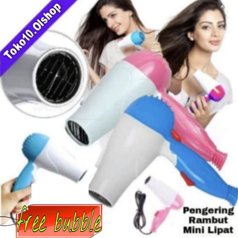 Hair Dryer Pengering Rambut Hairdryer Hairdryer alat Lipat 350 Watt⭐ Toko10 ⭐