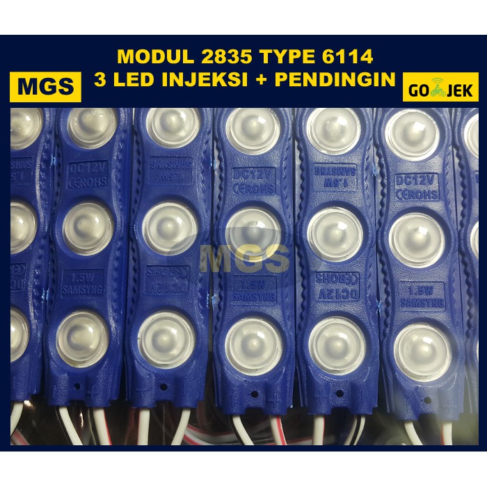 100Pcs LED Modul 6114 12v - Warna