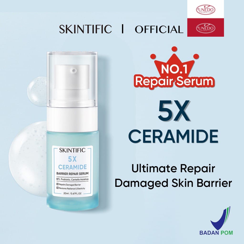 SKINTIFIC - 5X Ceramide Skin Barrier Repair Serum Scientific Power Repairing Essence Facial Skin Serum 20ml