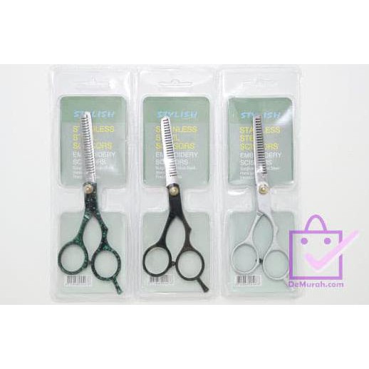 

SKU-0289 Gunting Sasak Gerigi Stylish Stainless Steel Scissors