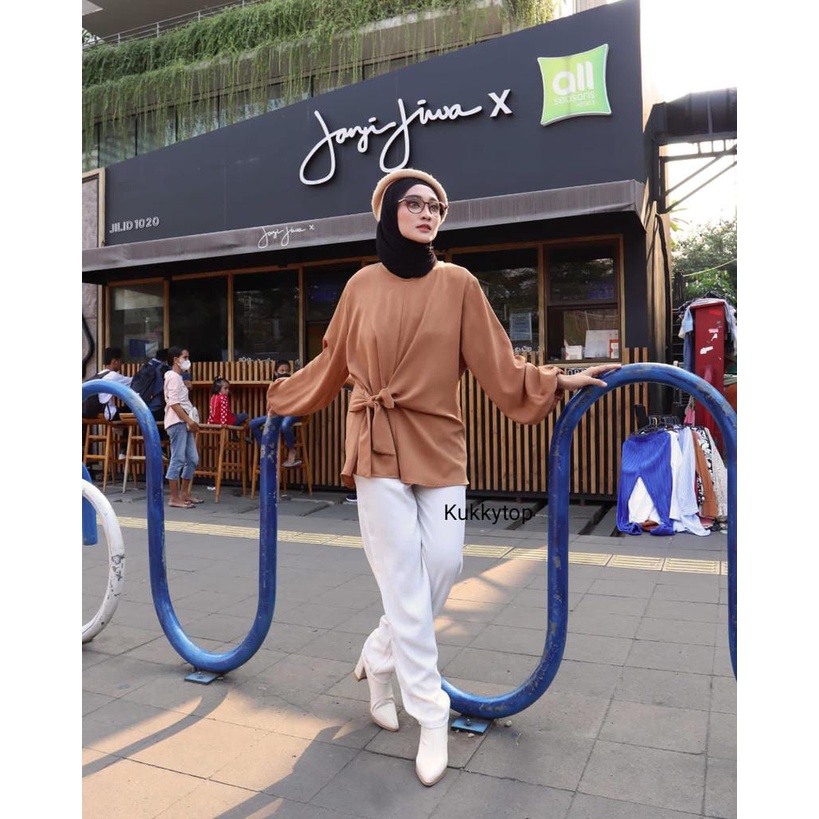 Kukky Top Baju Atasan Wanita Oversize Fashion Muslim Korean Style 12726