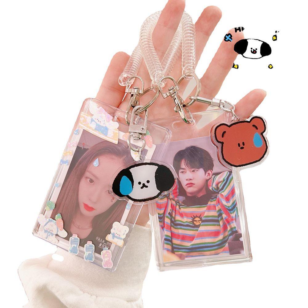 Populer Kpop Photocard Holder Acrylic Portable Anti Air Transparan Bening Lengan Photocard