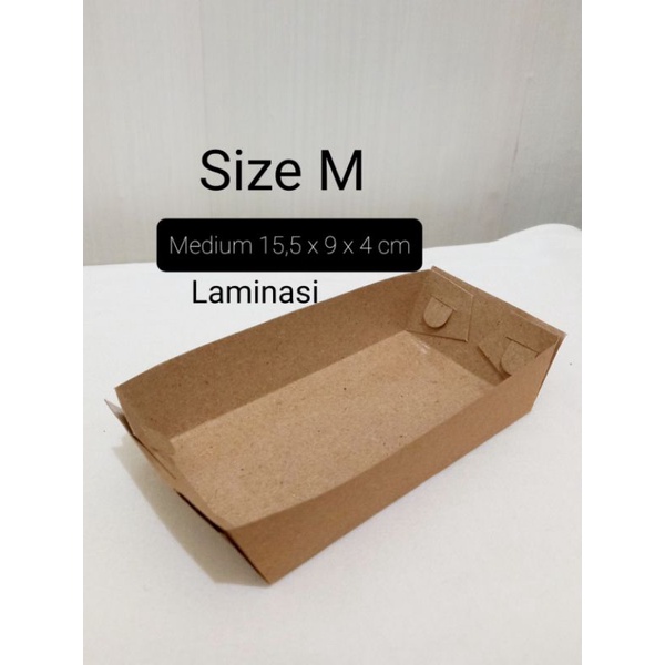 Paper lunch box M tanpa tutup