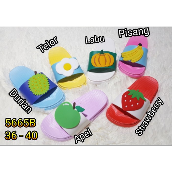 Jelly sandal bara bara sendal wanita kokop karet import 5665bb