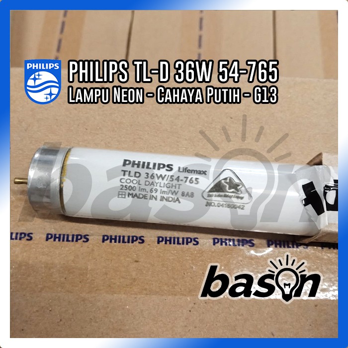 PHILIPS TL-D 36W / 54-765 - Lampu Neon 1200mm - KHUSUS OJOL