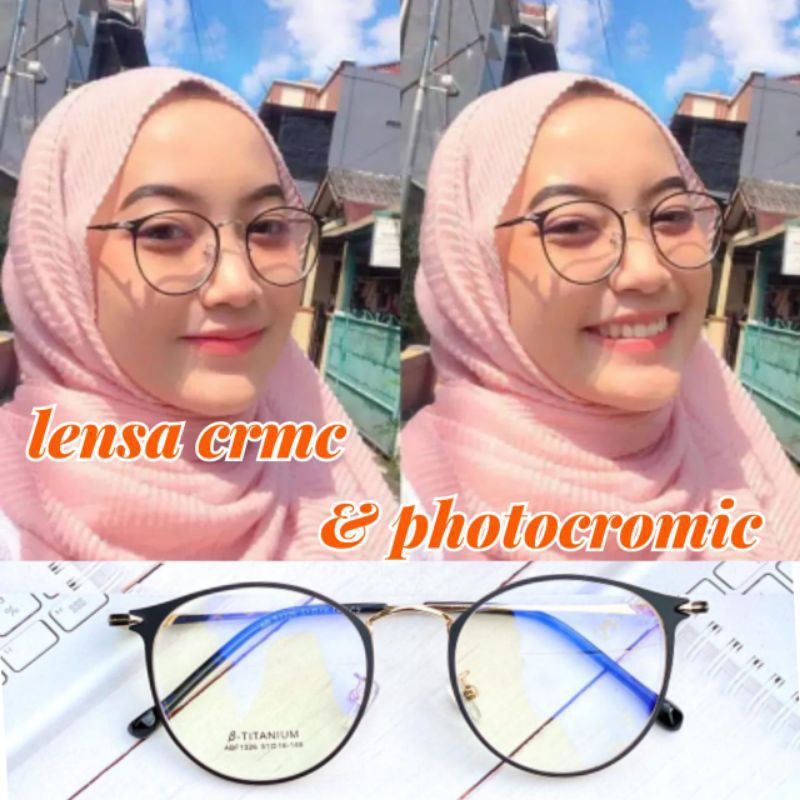 kacamata bulat 1326 photocromic