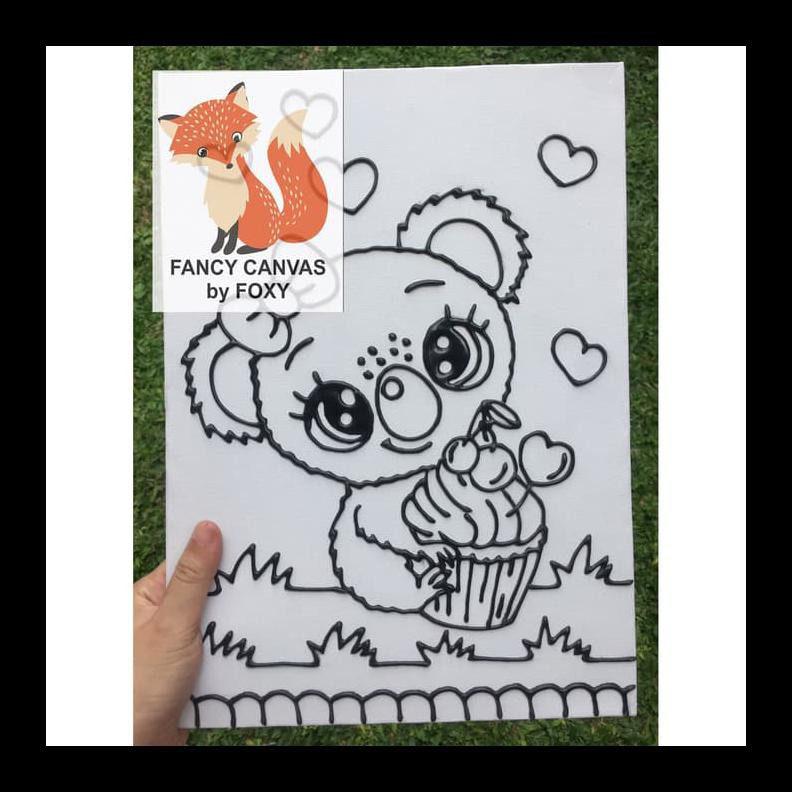 

Ready Stok Kanvas Lukis Gambar Koala Cupcake Peralatan Melukis Terupdate Al8