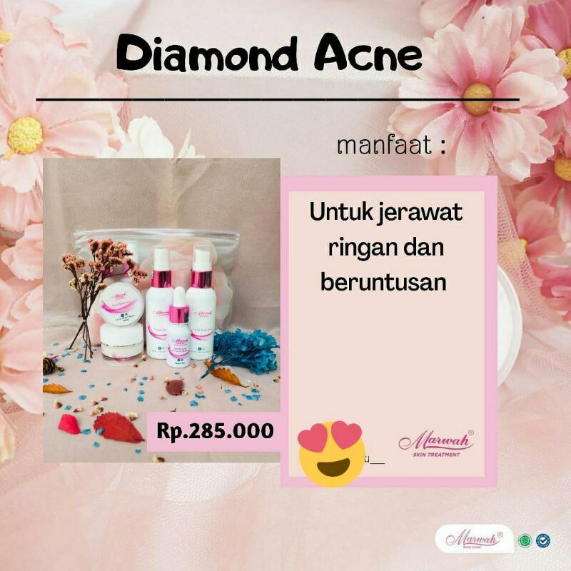 Marwah skincare diamond acne