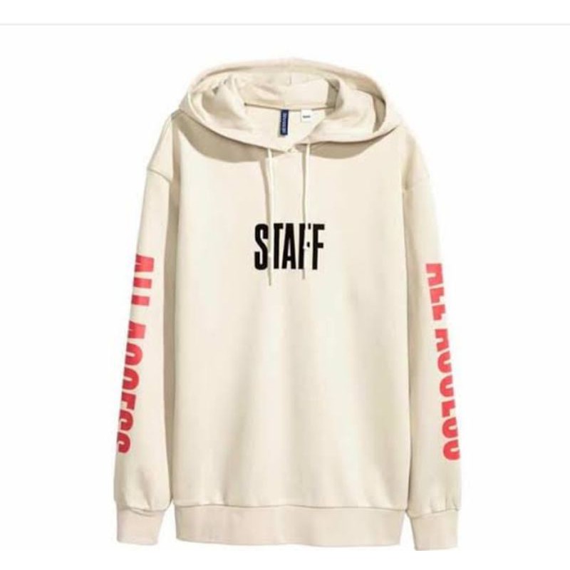 HOODIE HNM STAFF PURPOSE CREAM