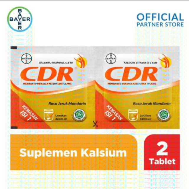 CDR sachet isi 2 tablet