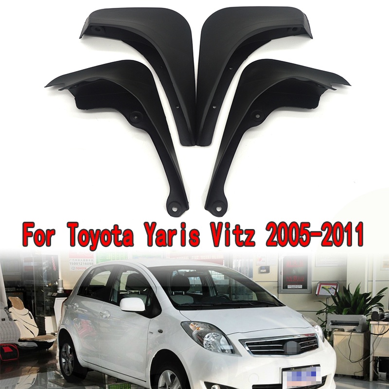 1 Set Mud Flap Pelindung Splash Untuk Fender Mobil Toyota Yaris VITZ Hatchback 2005-2008 2009 2010 2011