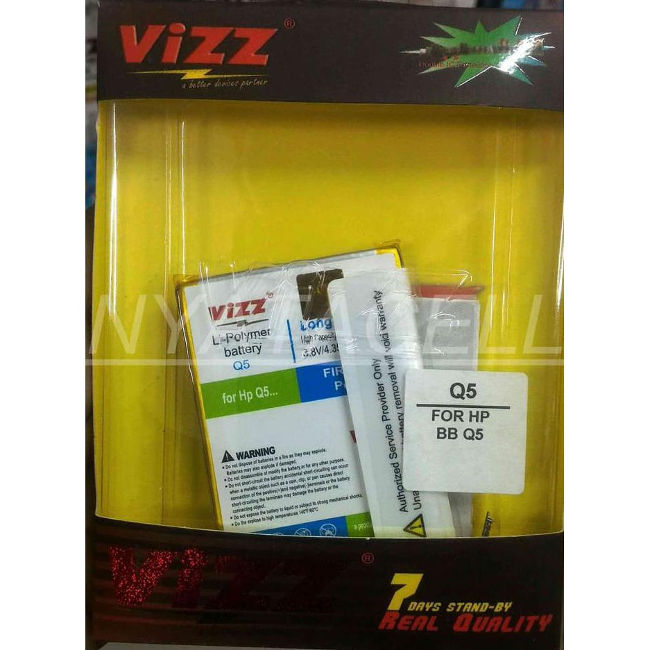 NEW BATERAI VIZZ BLACKBERRY Q5 /BATRE DOUBLE POWER BB ORIGINAL MILENIA