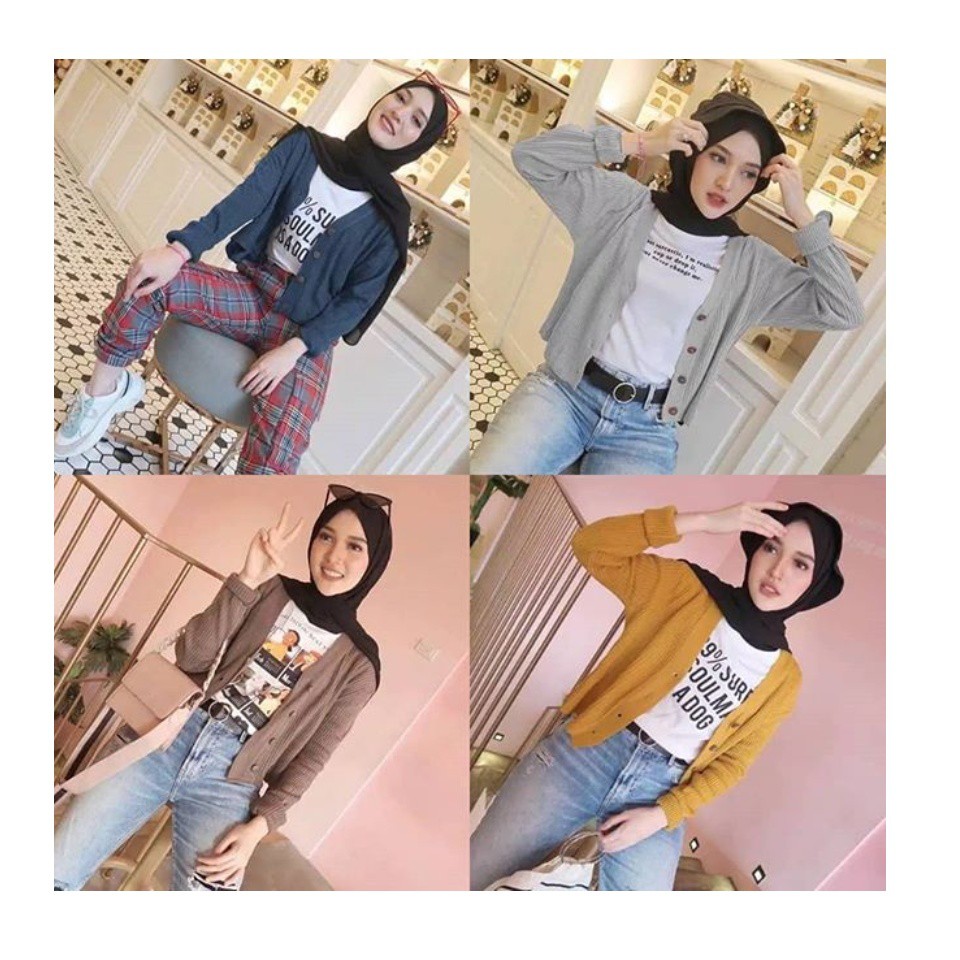 KARDIGAN RAJUT WANITA /KARDIGAN RAJUT WANITA CROP/KARDIGAN CROP MURAH/SAFIRA CROP