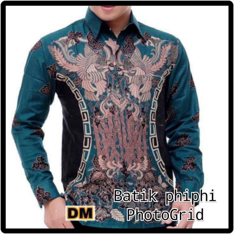 Kemeja Batik Pria Lengan Panjang Motif Kluwong Size M, L, XL, XXL ( ORIGINAL )