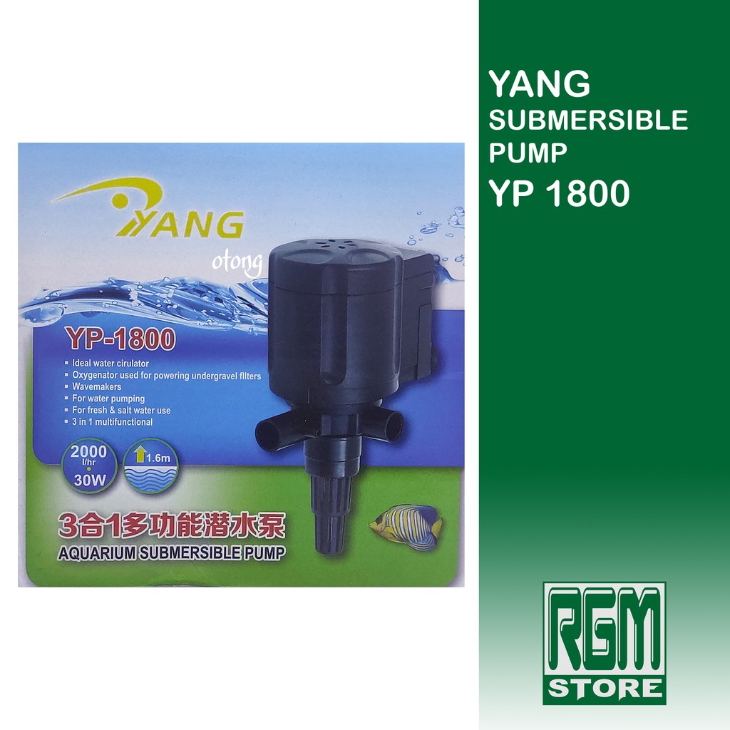 YANG YP1800 yp 1800 mesin pompa air celup aquarium aquascape