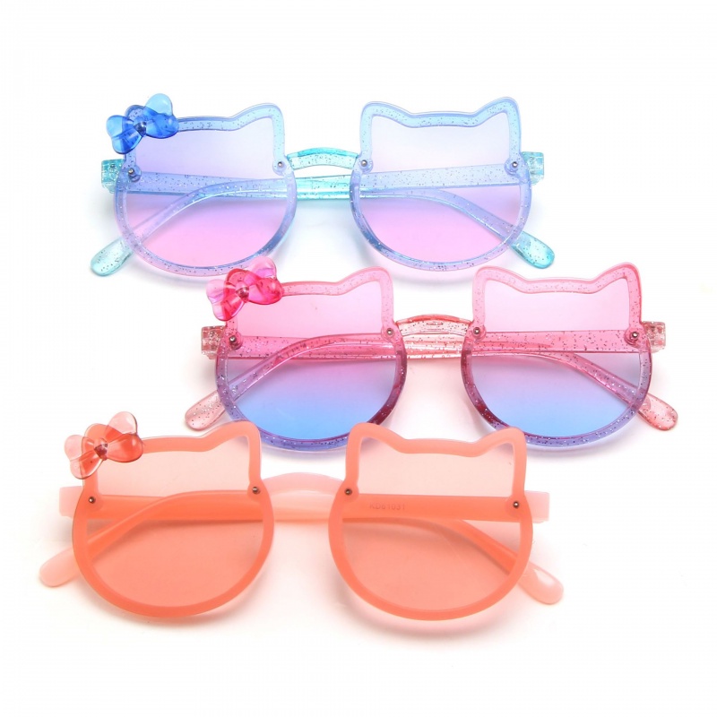 Sunglasses For Kids Cartoon Kitten Girls Cute Bowglasses