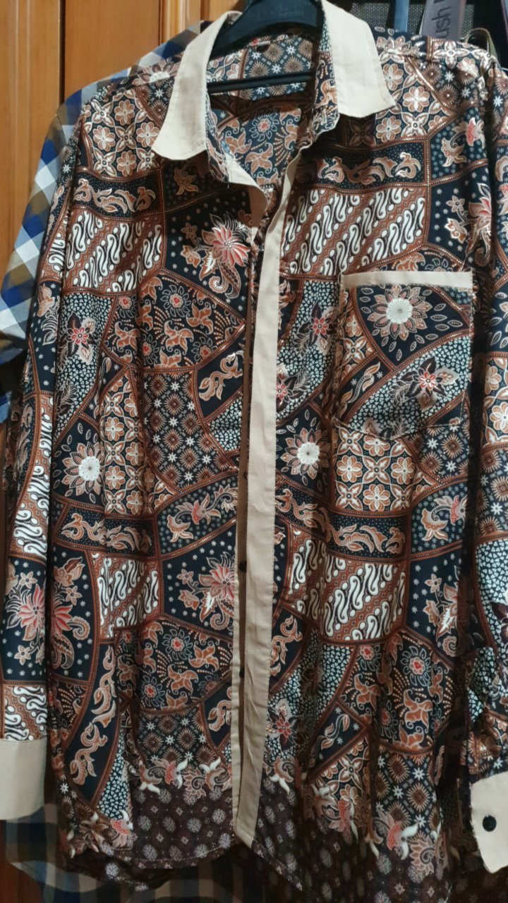 Kemeja Batik Lengan Panjang Pria | Batik Jumbo | Baju Batik Besar Bigsize Oversize Xxl Xxxl