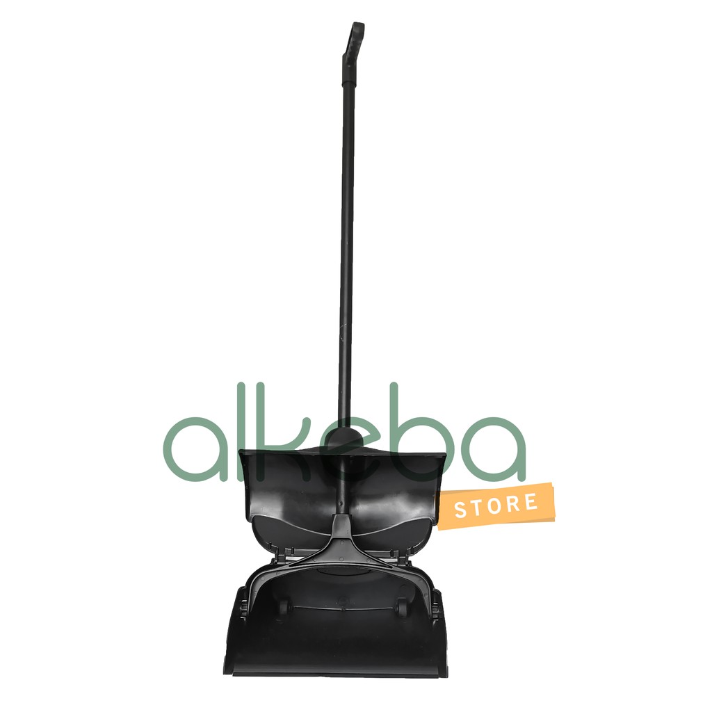 Pengki Impor buka tutup Hitam Dustpan indoor seperti krisbow Lazada