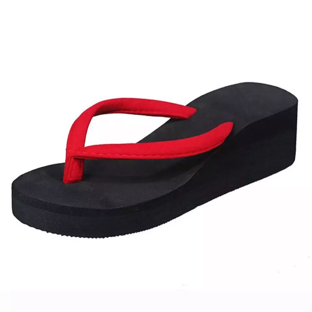 SANDAL WANITA WEDGES JEPIT BUSA TRENDI