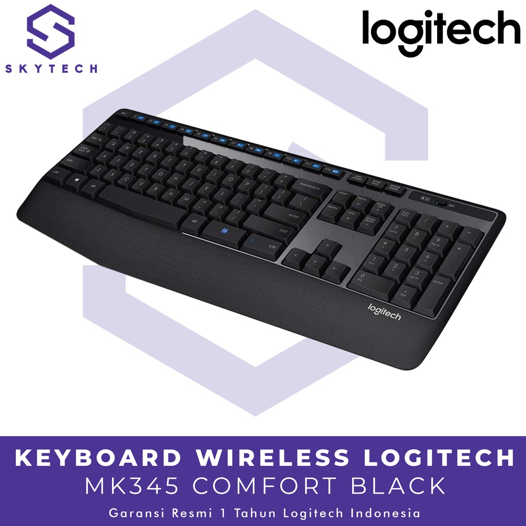 KEYBOARD MOUSE WIRELESS LOGITECH MK345 ORIGINAL GARANSI RESMI