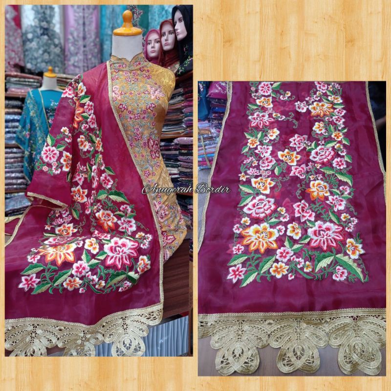 Anugerah Bordir - Selendang koto gadang khas Bukittinggi