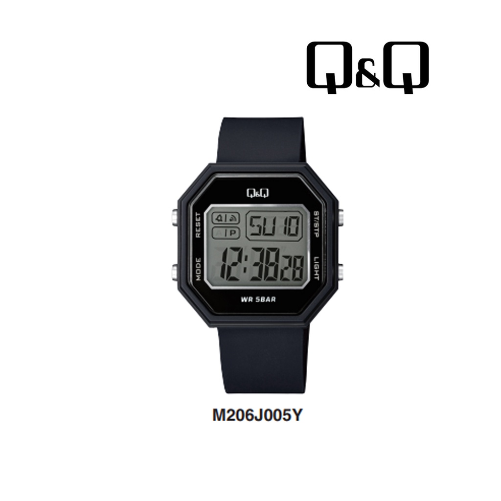 Jam Tangan Pria Stylist Sporty Casual Digital Original Q&amp;Q QnQ QQ M206 M206J Series