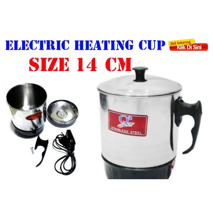 mug elektrik Q2 14cm Teko Listrik Mug Elektrik teko elektrik 14 cm pemanas air Electric Heating 8014