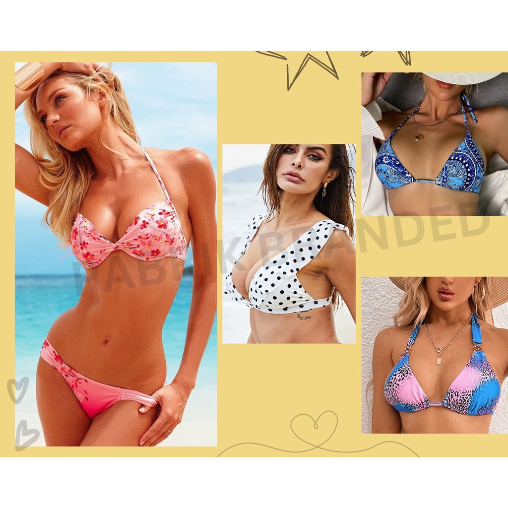 pabrik branded swimwear bikini top bottom baju celana rok renang wanita girl perempuan atasan sexy s