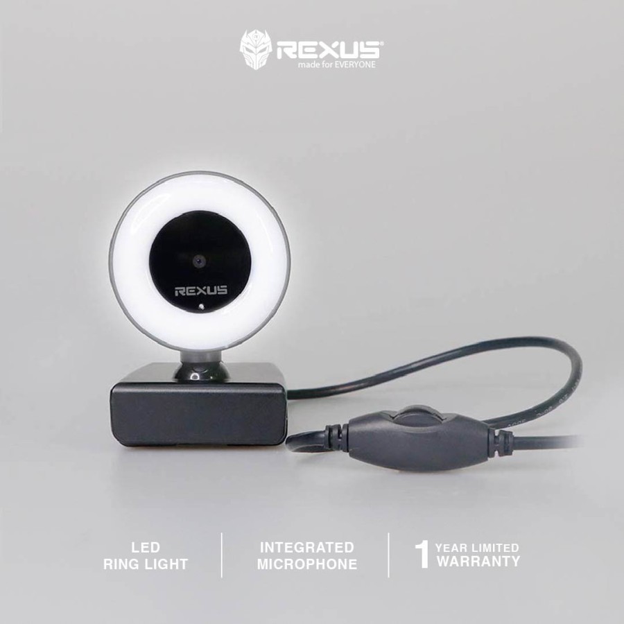 Rexus Alva II Webcam Full HD 1080 Alva 2 Ring Light Gaming Stream Live