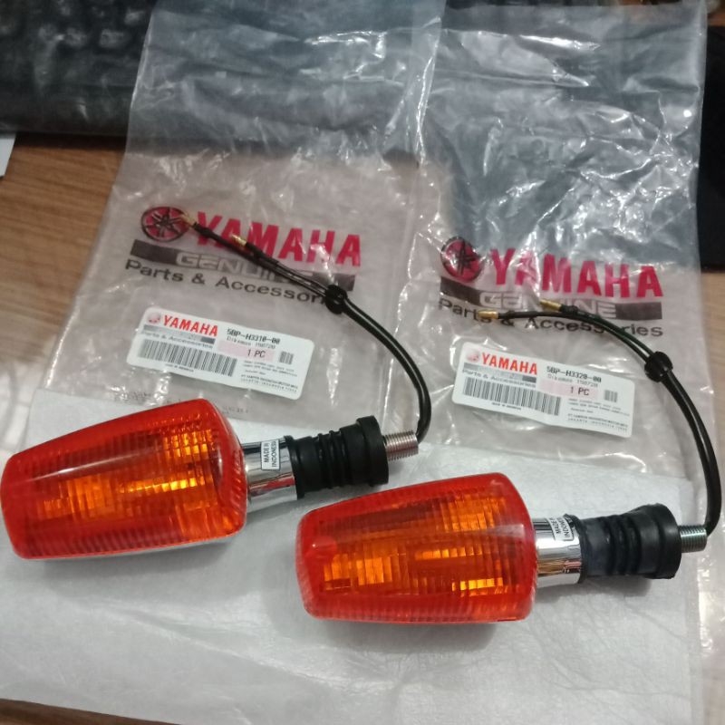 LAMPU SEN SEIN DEPAN BELAKANG KANAN KIRI ASSY RXK RXKING RX K KING SET ORI ORIGINAL ASLI YAMAHA YGP-1SET = 2 PCS