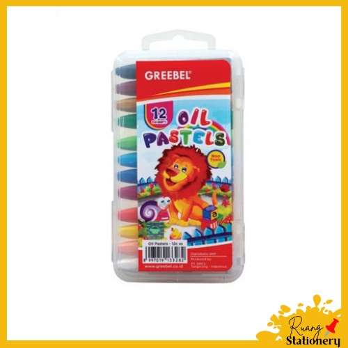 

GREEBEL Oil Pastel 12C-XS Crayon 12 Warna