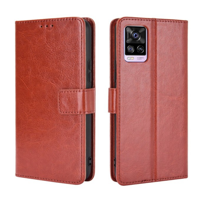 VIVO V20 FLIP LEATHER CASE DOMPET WITH SLOT CARD FLIPCOVER