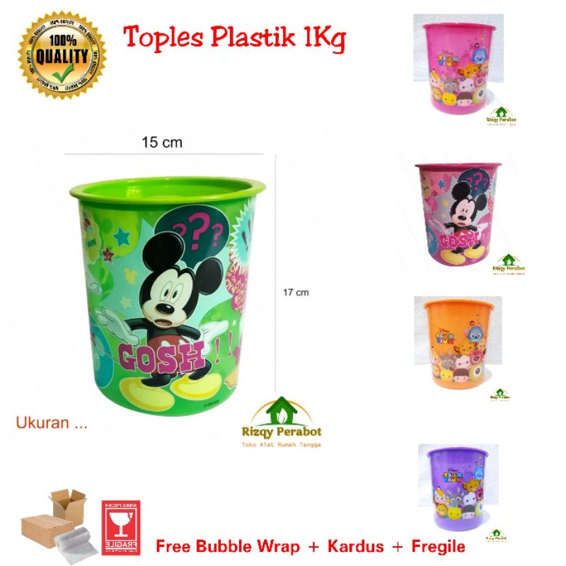 TOPLES CALISTA PLASTIK KARAKTER / TOPLES ODATE PREMIUM 1.5 KG