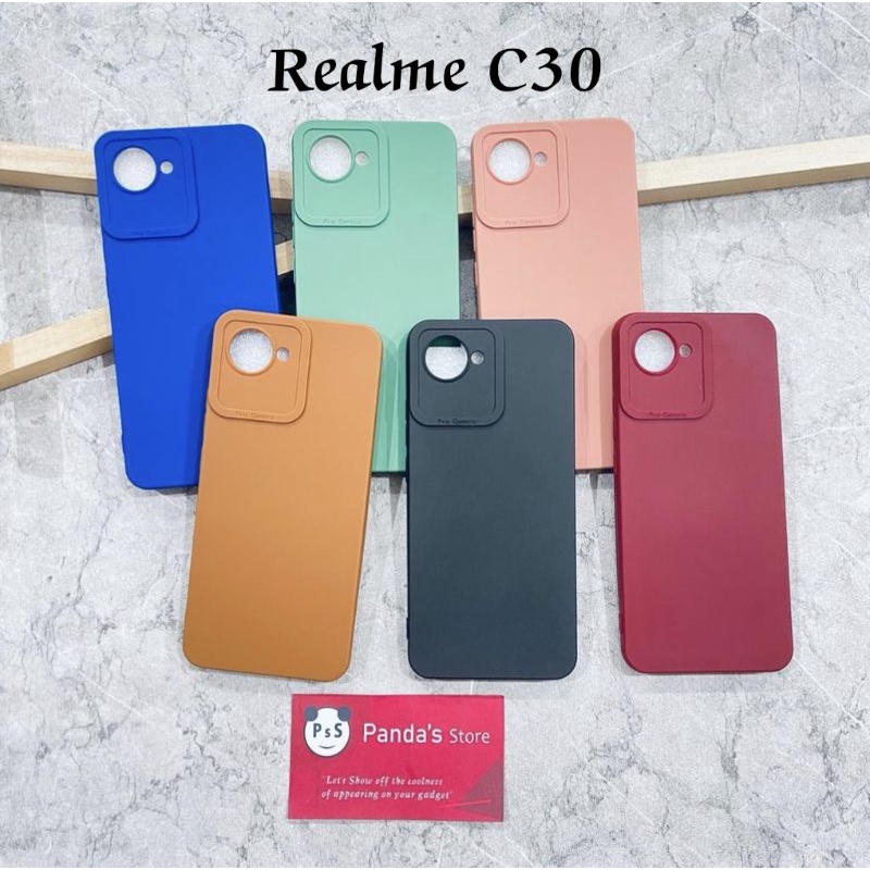 Softcase Pro Camera Realme C30 Candy Case Full Color 3D Silikon TPU