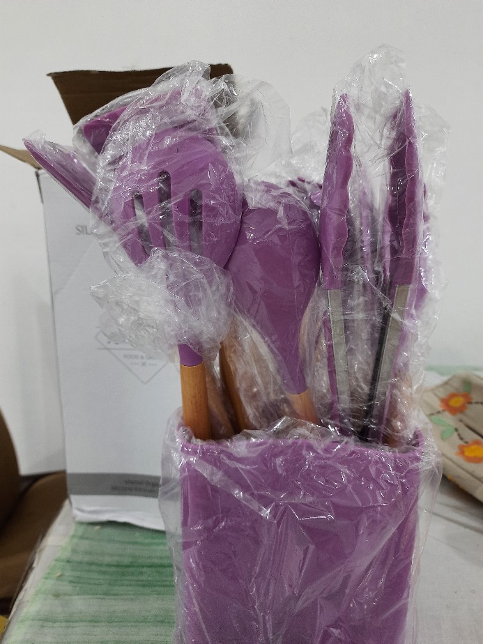 13 Set Kitchenware - Sutil Silikon - Silicone Kitchen Utensil Set - Peralatan Masak