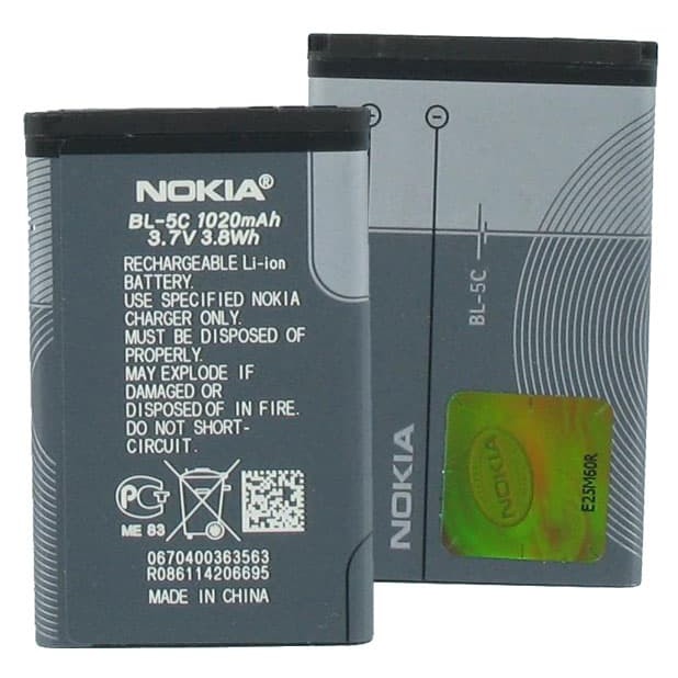 Baterai Nokia Bl 5c Original 100