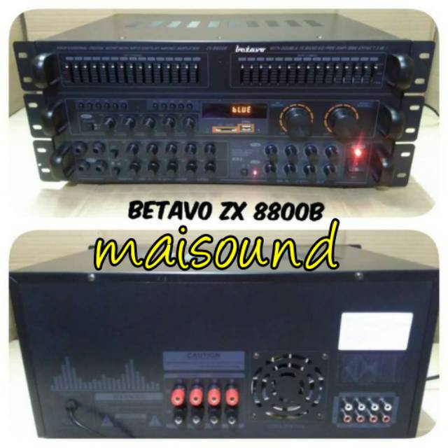 AMPLIFIER BETAVO ZX 8800B AMPLI BETAVO ZX 8800 B BLUETOOTH MIXER