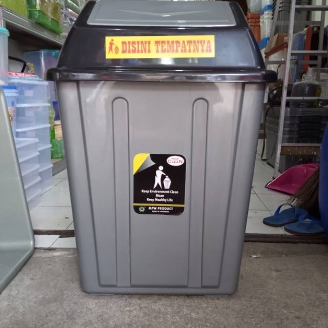 [KHUSUS INSTAN / SAMEDAY] Tempat Sampah MPW 100 Liter dengan Tutup Goyang