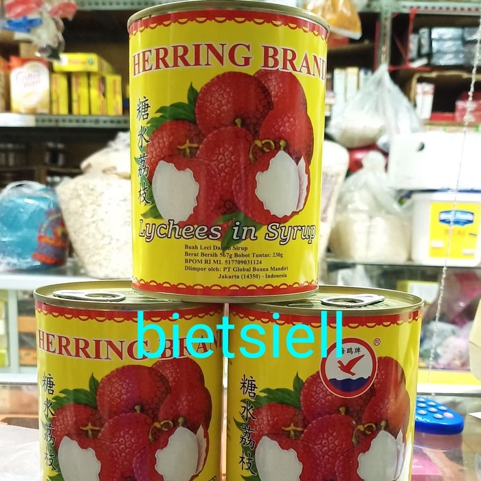 

Kalengbuah- Herring Brand Leci Kaleng 567 Gr 12 Klg/Krt Gosend Grab -Buah-Kaleng.