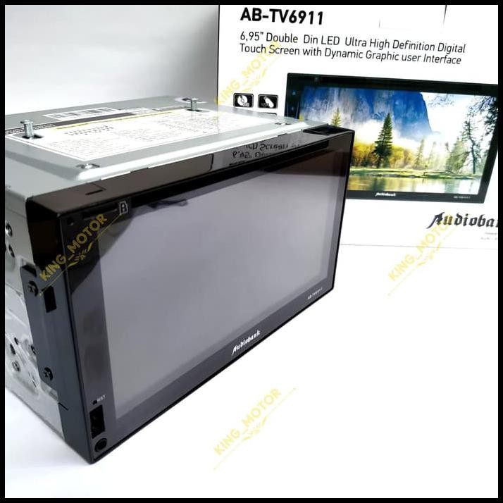 Promo Terbatas Hu 2Din Audiobank Ab-Tv6911 Glass Panel/Full Hd/Mirrorlink (Autolink)