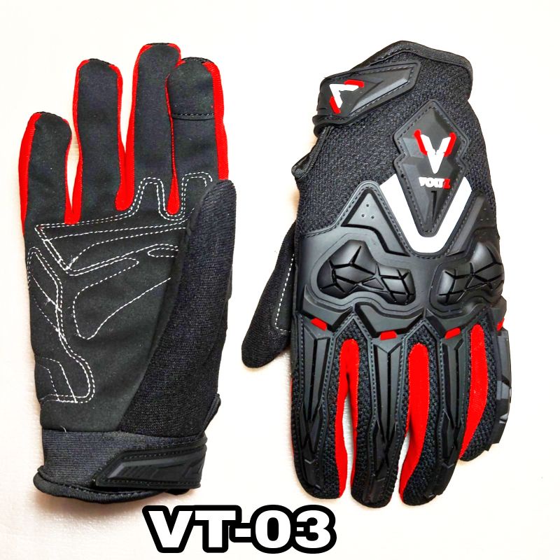 Sarung tangan Voltz VT-03 motor VT 03 Full Finger VT03 Jari Penuh Original