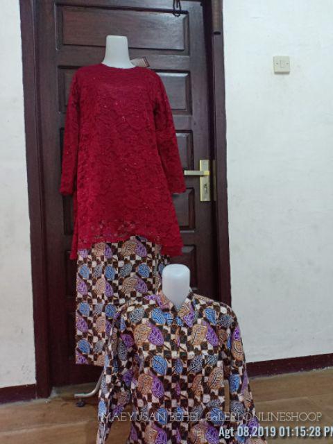 Maura Couple - Sania Ruffle Batik Couple Ori Ndoro Jowi Dnt Garansi Termurah Shopee - Couple Clariss