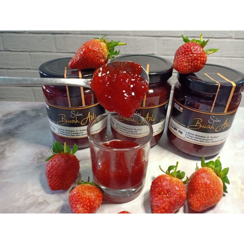 

Selai strawberry stroberi homemade