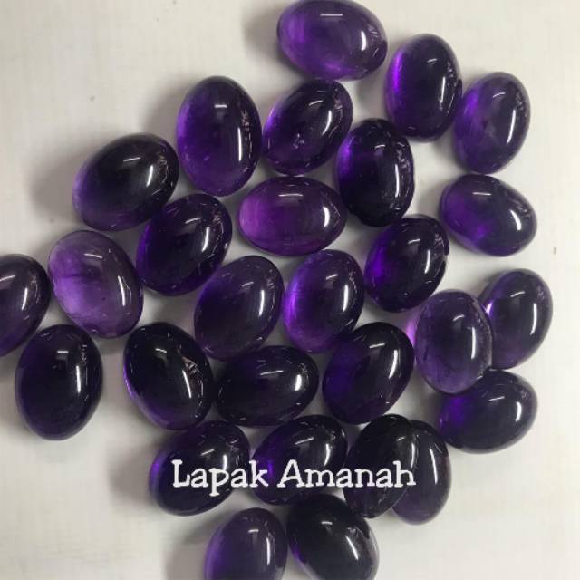 Batu Akik Natural Kecubung Amethyst Asli Original