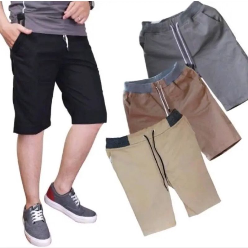 celana pendek chinos pria 100 ribu dapat 5