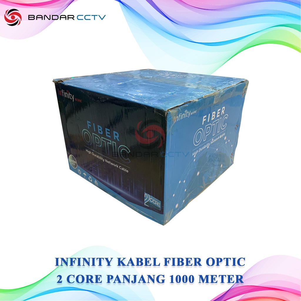 Infinity Kabel Fiber Optic 2 Core Panjang 1000 Meter